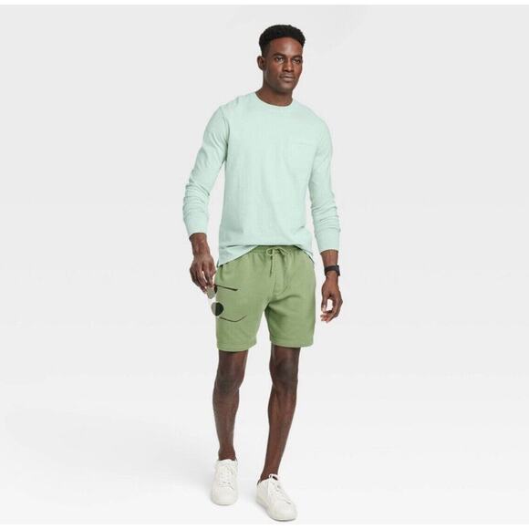 Goodfellow Co Long Sleeve Garment Dyed Pocket T-Shirt Blue Men’s XXL NWT - Picture 1 of 6